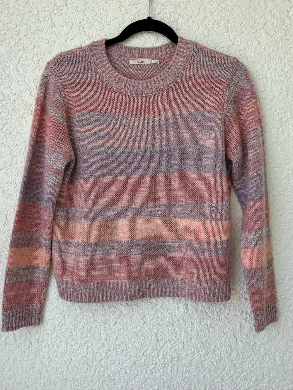 Heather pink sweater
